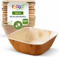 500Pcs Disposable Palm Leaf Bowls, 5" (13Cm) 19.4Oz (550Ml)