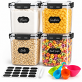 YASHE 5.3L large airtight food storage containers pack of 4